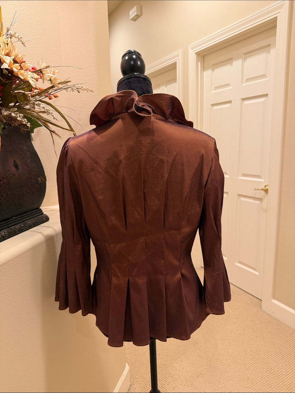 Joseph ribkoff Copper Brown Blouse - Picture 4 of 9